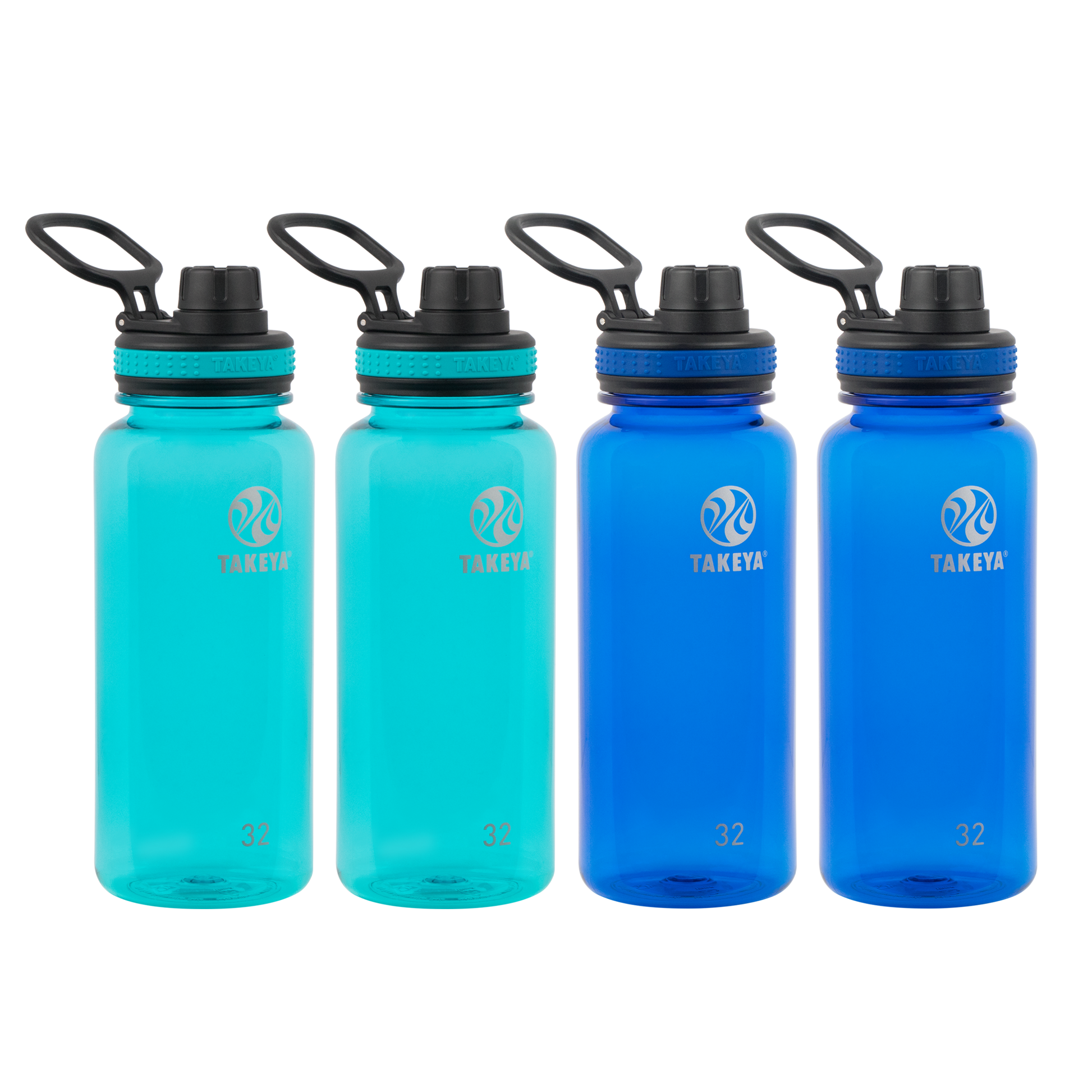 tritan-water-bottle-with-spout-lid-4-pack-k3 50276-Tritan-Spout-32-4pk-Ocean-Royal-angle.png