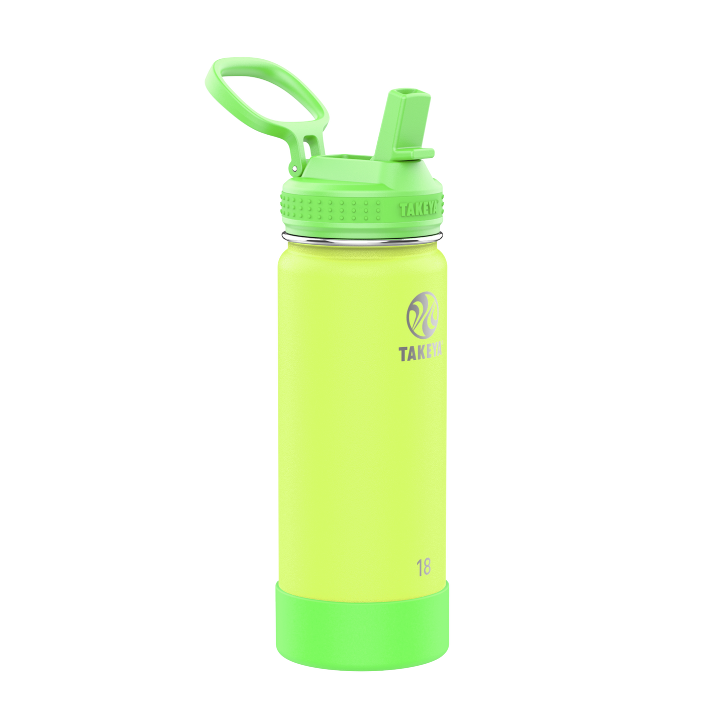 actives-kids-glow-in-the-dark-water-bottle-with-straw-lid-z2 51075-Actives-Kids-Straw-18-GID-LightningGreen-angle.png