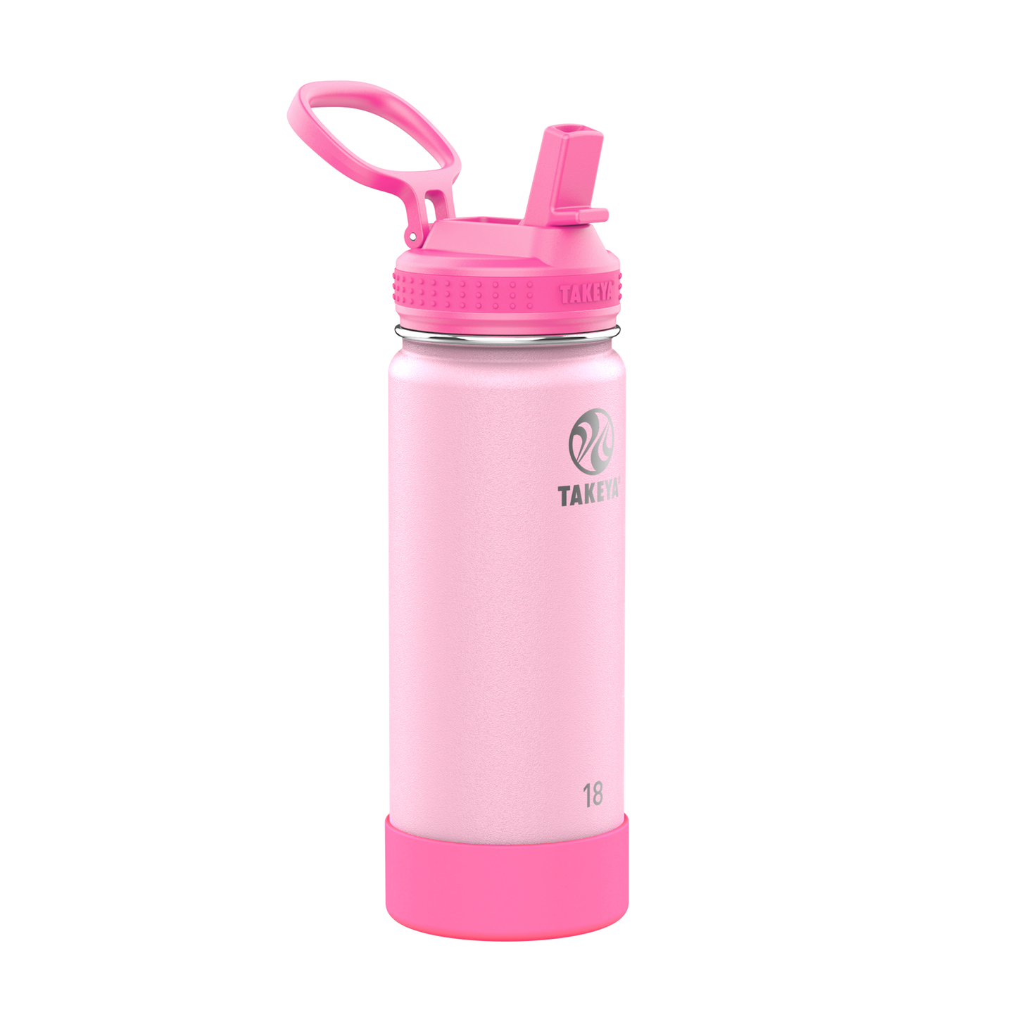 actives-kids-glow-in-the-dark-water-bottle-with-straw-lid-z2 51076-Actives-Kids-Straw-18-GID-SummerGlowPink-angle.png