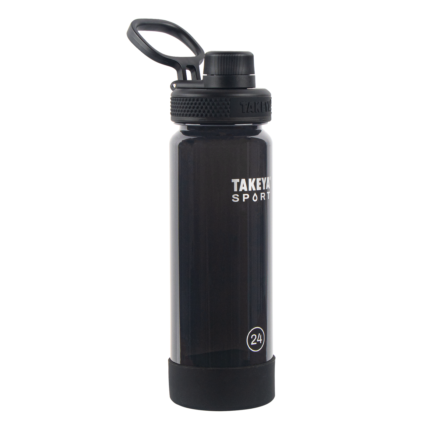 tritan-sport-water-bottle-with-spout-lid-q0 51664-TKS-Tritan-Spout-24-GrandSlamBlack-frontangle.png