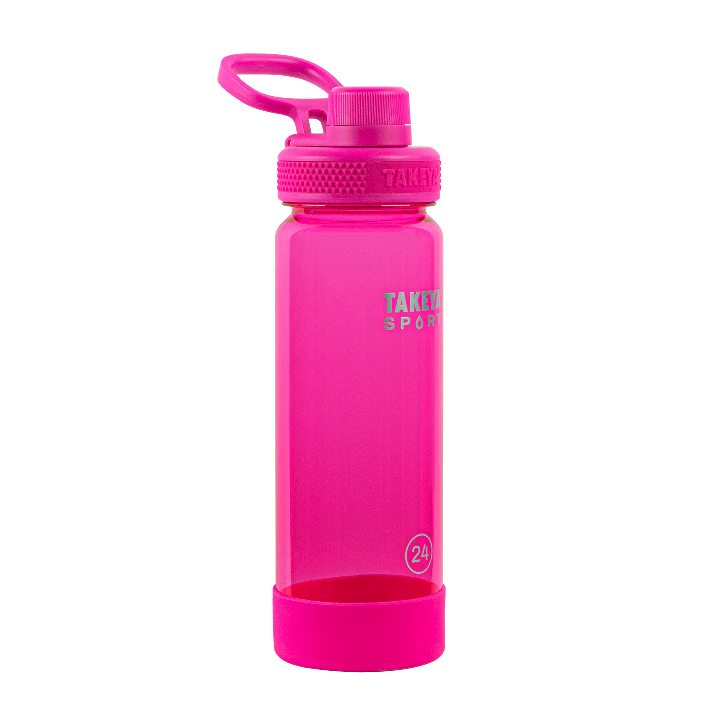 tritan-sport-water-bottle-with-spout-lid-q0 51671-TKS-Tritan-Spout-24-PinkSweep-frontangle.png