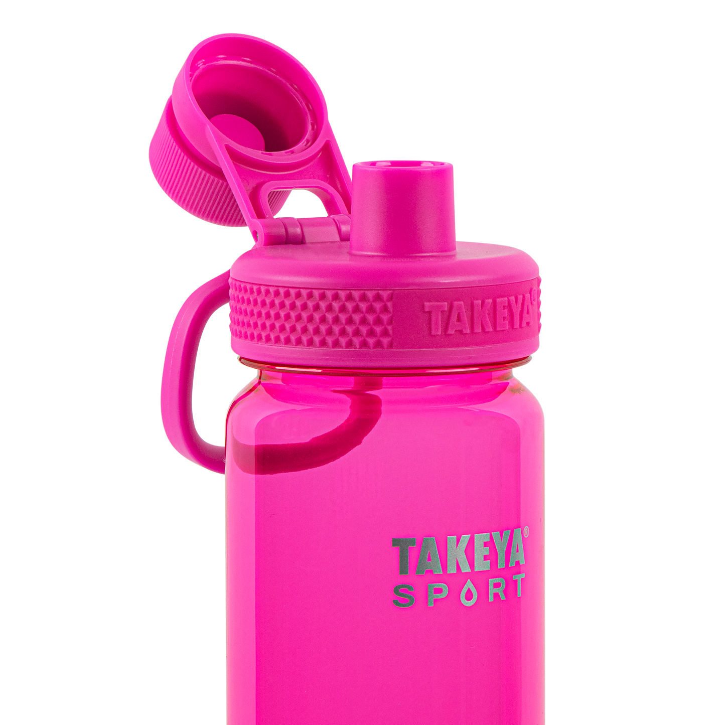 tritan-sport-water-bottle-with-spout-lid-q0 51671-TKS-Tritan-Spout-24-PinkSweep-openlid.png