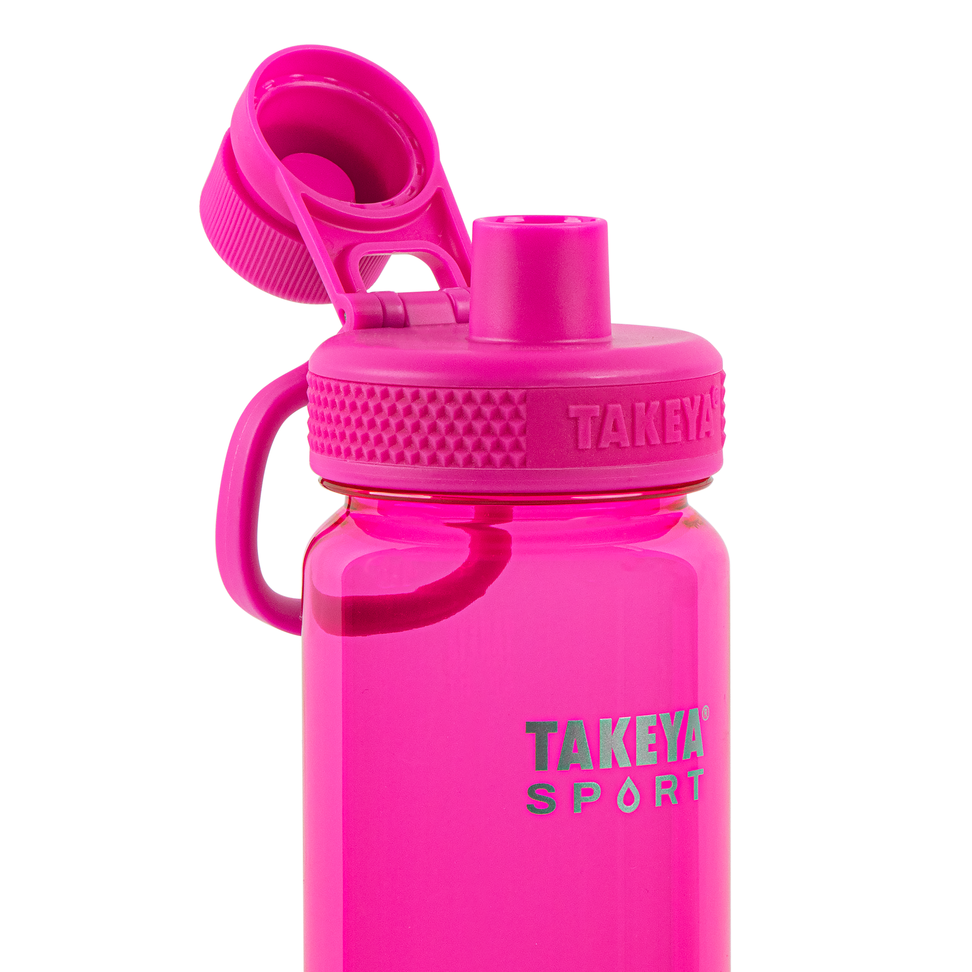 tritan-sport-water-bottle-with-spout-lid-q0 51671-TKS-Tritan-Spout-24-PinkSweep-openlid.png