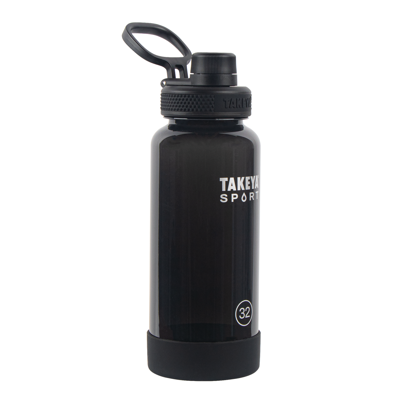 tritan-sport-water-bottle-with-spout-lid-q0 51829-TKS-Tritan-Spout-32-GrandSlamBlack-frontangle.png