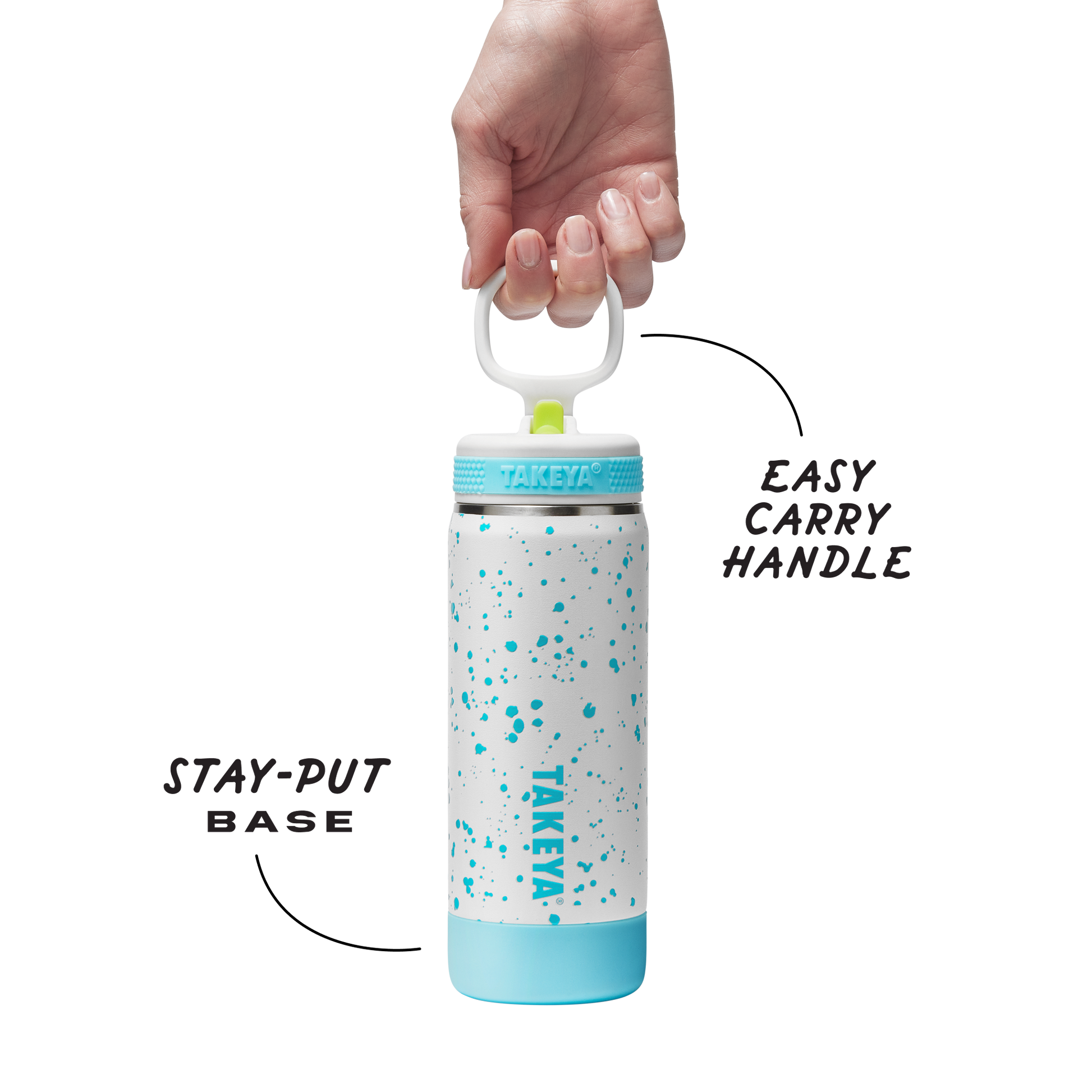 glow-in-the-dark-sport-kids-water-bottle-confetti-with-straw-lid-e4 TKS_SP25_CoreKidsGIDConfetti_StwBtl_CloudGlow_18oz_51368_v3_sRGB-Callout.png